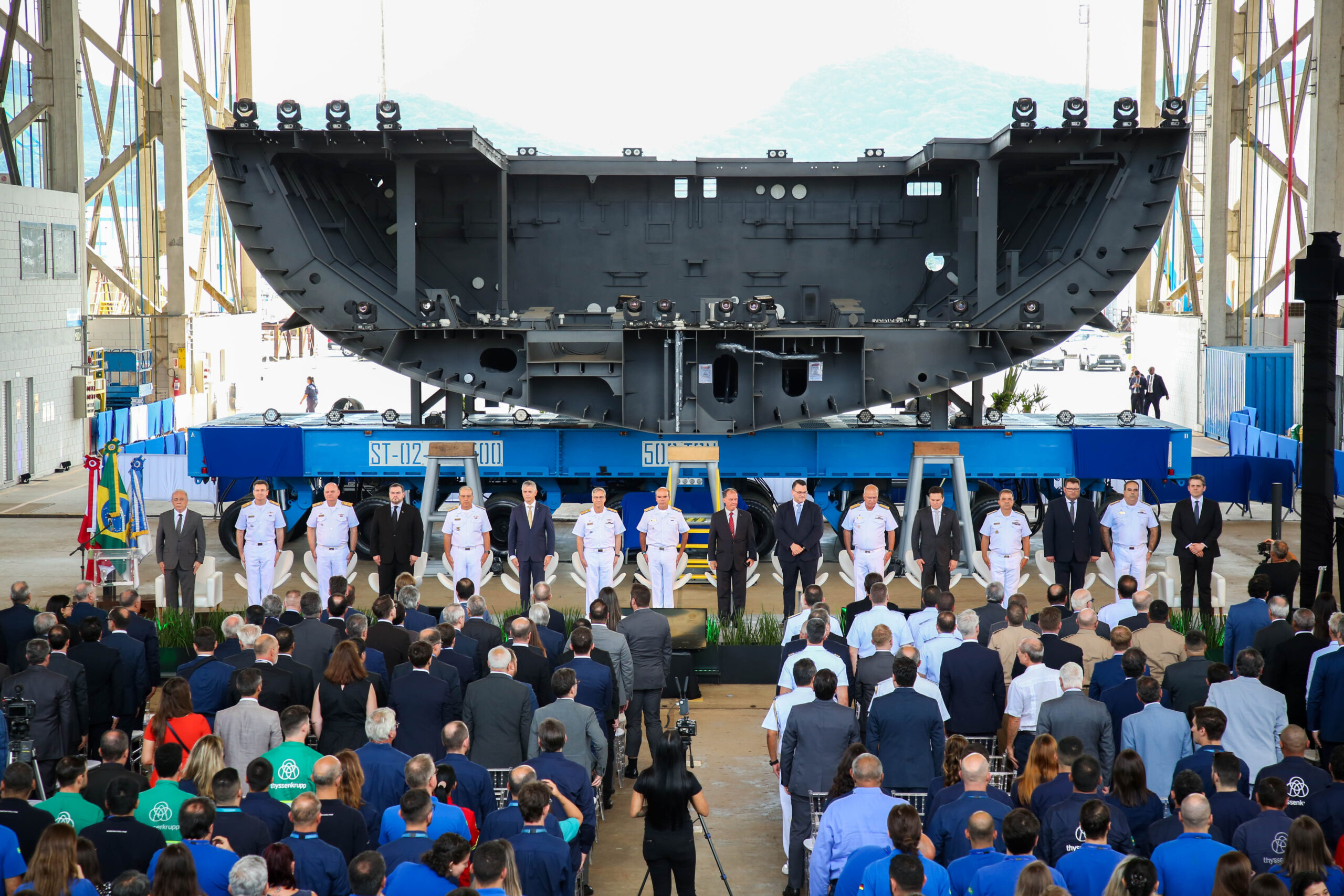 Tamandaré frigate keel laying marks innovation in military shipbuilding in Brazil